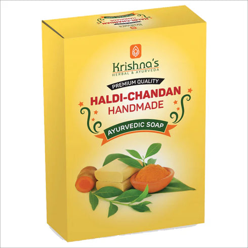 Krishna'S Herbal & Ayurveda Haldi-Chandan Handmade Soap
